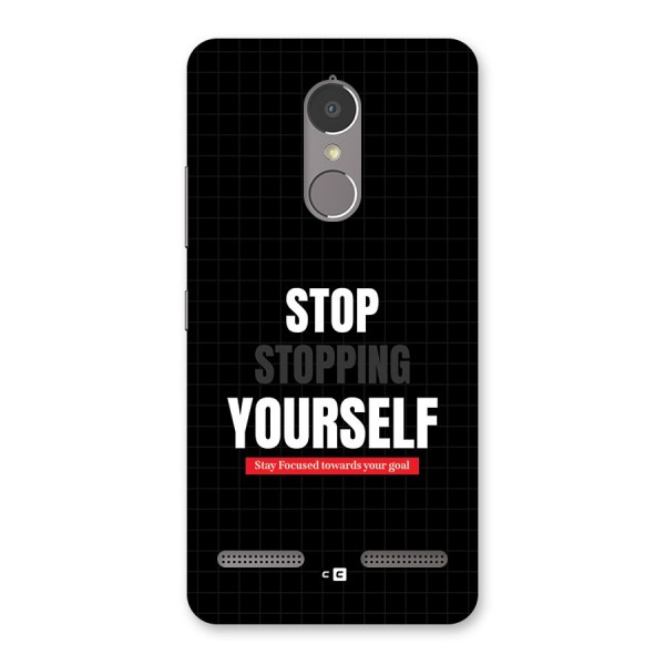 Stop Stopping Yourself Back Case for Lenovo K6 Power