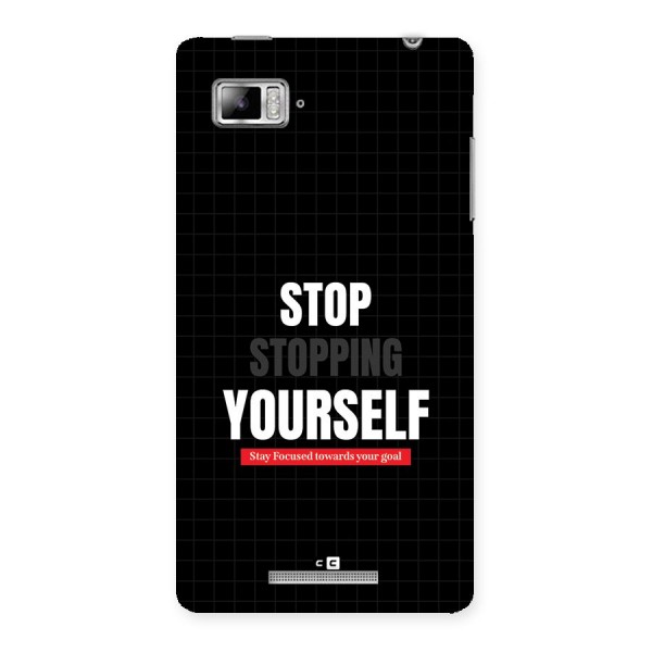 Stop Stopping Yourself Back Case for Lenovo Vibe Z K910