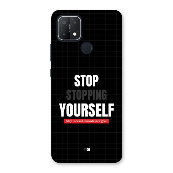 Stop Stopping Yourself Back Case for Oppo A15s