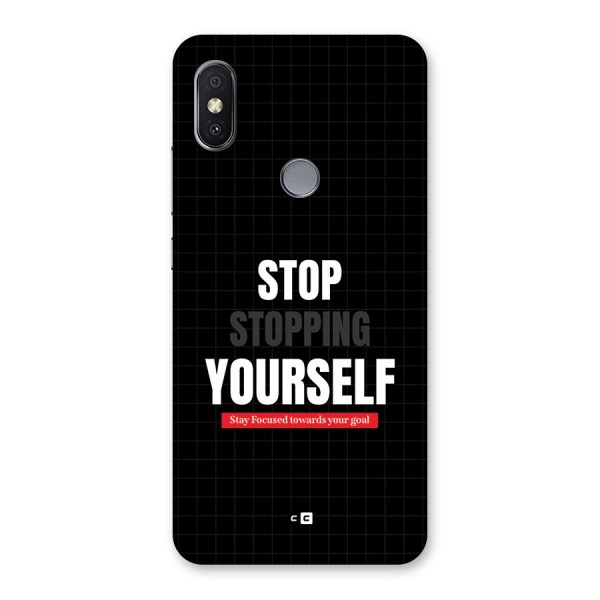Stop Stopping Yourself Back Case for Redmi Y2