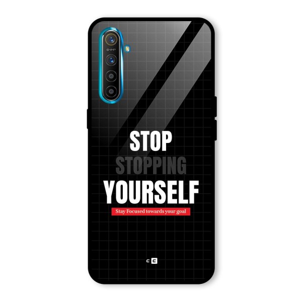 Stop Stopping Yourself Glass Back Case for Realme X2