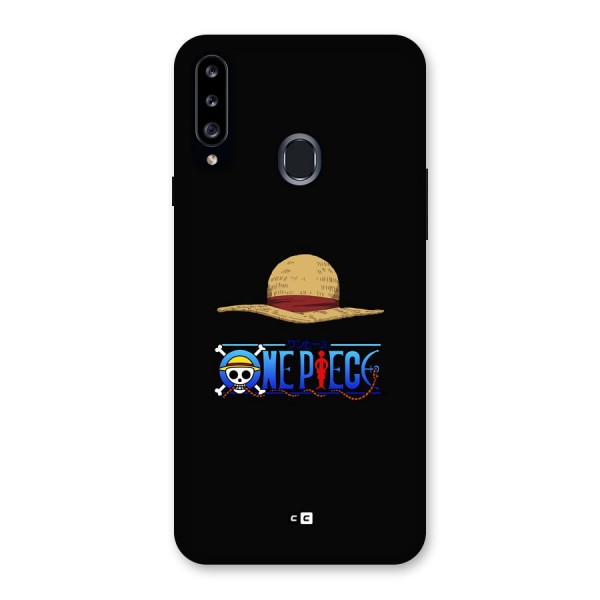 Straw Hat Back Case for Galaxy A20s