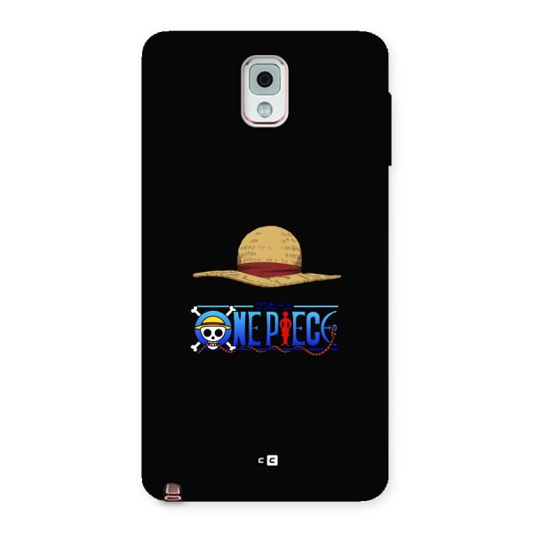 Straw Hat Back Case for Galaxy Note 3