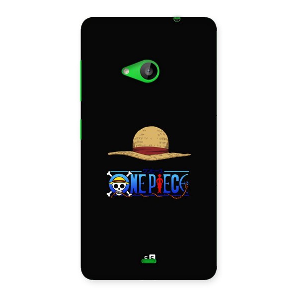 Straw Hat Back Case for Lumia 535