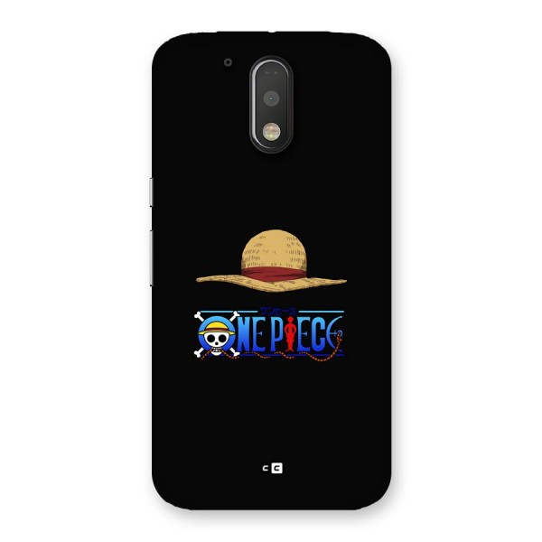 Straw Hat Back Case for Moto G4