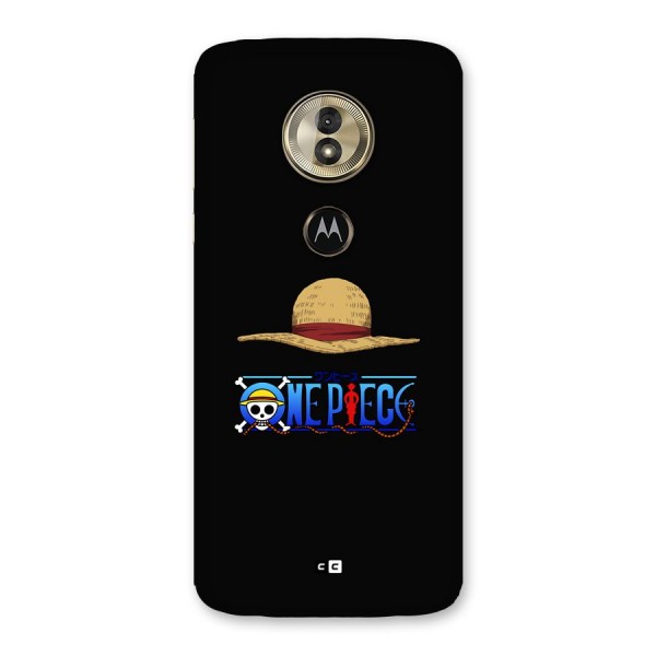 Straw Hat Back Case for Moto G6 Play