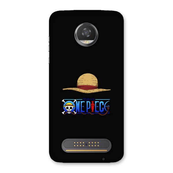 Straw Hat Back Case for Moto Z2 Play
