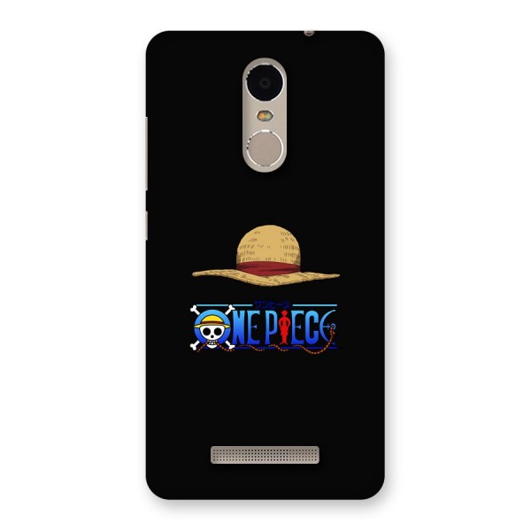 Straw Hat Back Case for Redmi Note 3