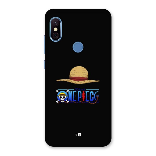 Straw Hat Back Case for Redmi Note 6 Pro