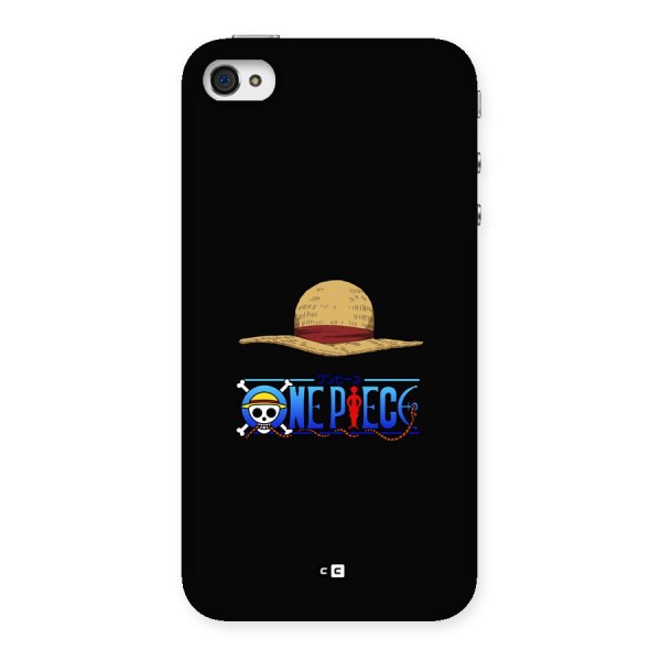 Straw Hat Back Case for iPhone 4 4s