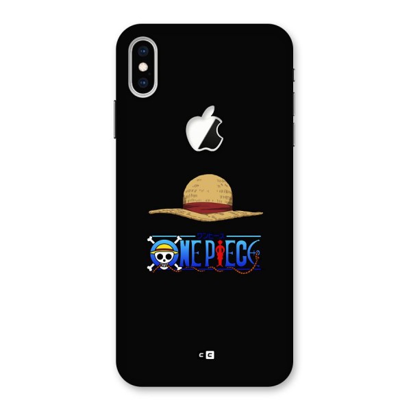 Straw Hat Back Case for iPhone XS Max Apple Cut