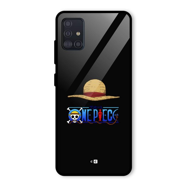 Straw Hat Glass Back Case for Galaxy A51