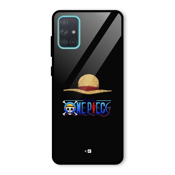 Straw Hat Glass Back Case for Galaxy A71