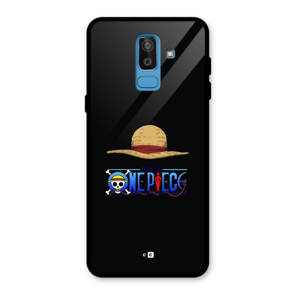 Straw Hat Glass Back Case for Galaxy J8