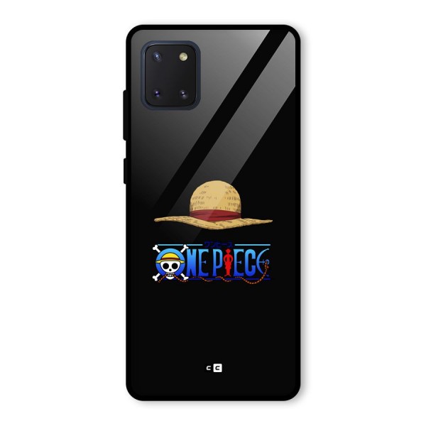 Straw Hat Glass Back Case for Galaxy Note 10 Lite
