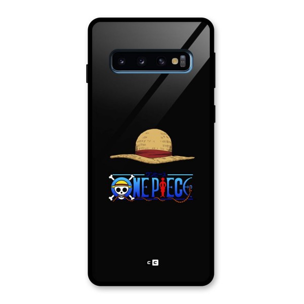 Straw Hat Glass Back Case for Galaxy S10