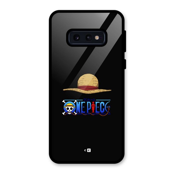 Straw Hat Glass Back Case for Galaxy S10e