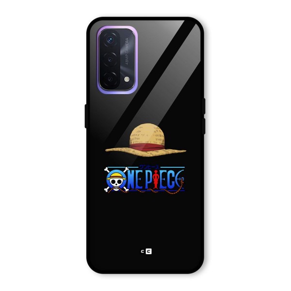 Straw Hat Glass Back Case for Oppo A74 5G