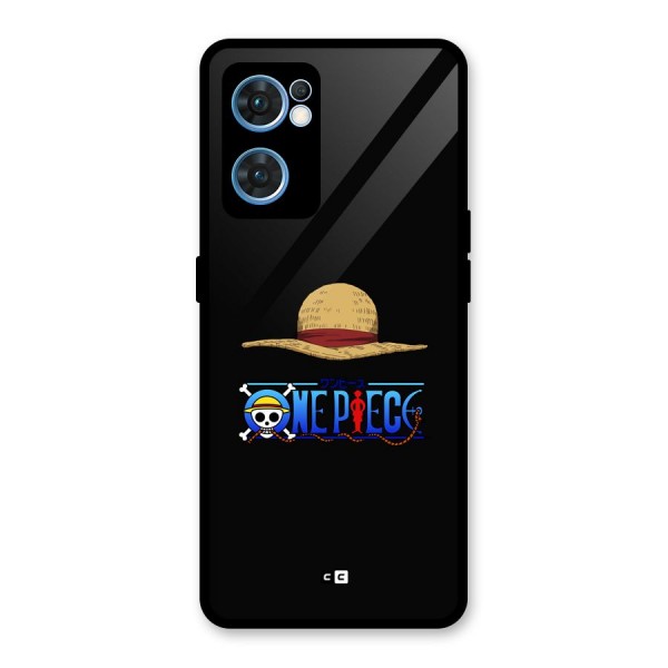 Straw Hat Glass Back Case for Oppo Reno7 5G