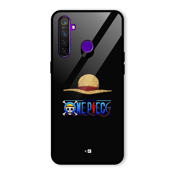 Straw Hat Glass Back Case for Realme 5 Pro