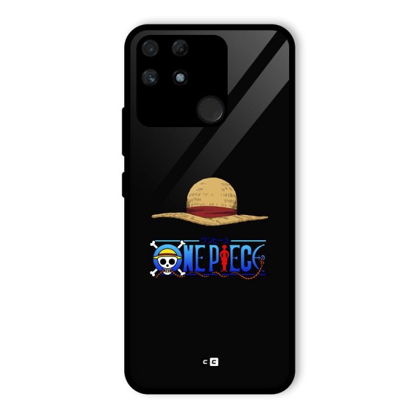 Straw Hat Glass Back Case for Realme Narzo 50A