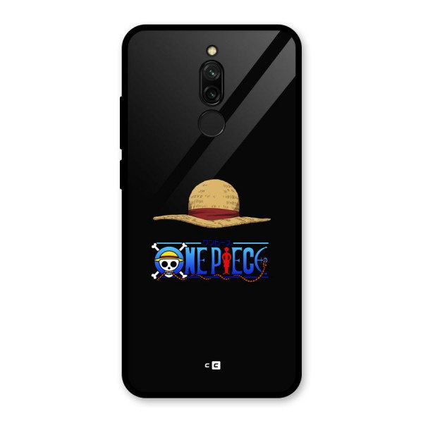 Straw Hat Glass Back Case for Redmi 8