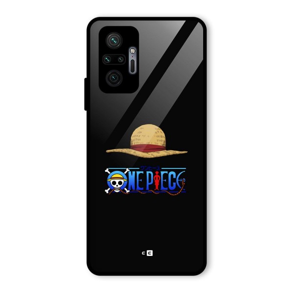 Straw Hat Glass Back Case for Redmi Note 10 Pro