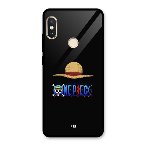 Straw Hat Glass Back Case for Redmi Note 5 Pro