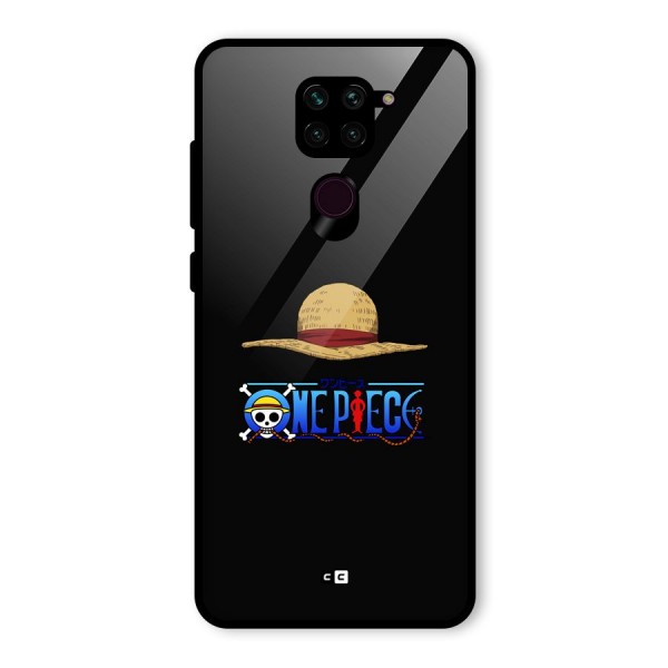 Straw Hat Glass Back Case for Redmi Note 9