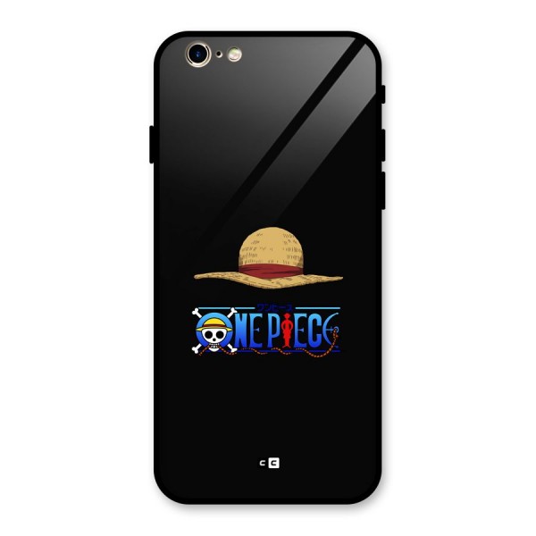 Straw Hat Glass Back Case for iPhone 6 6S