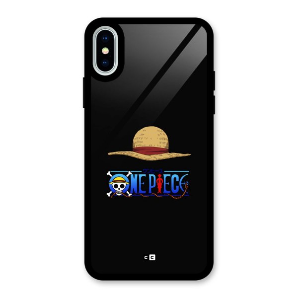 Straw Hat Glass Back Case for iPhone XS