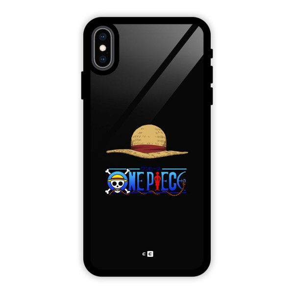 Straw Hat Glass Back Case for iPhone XS Max