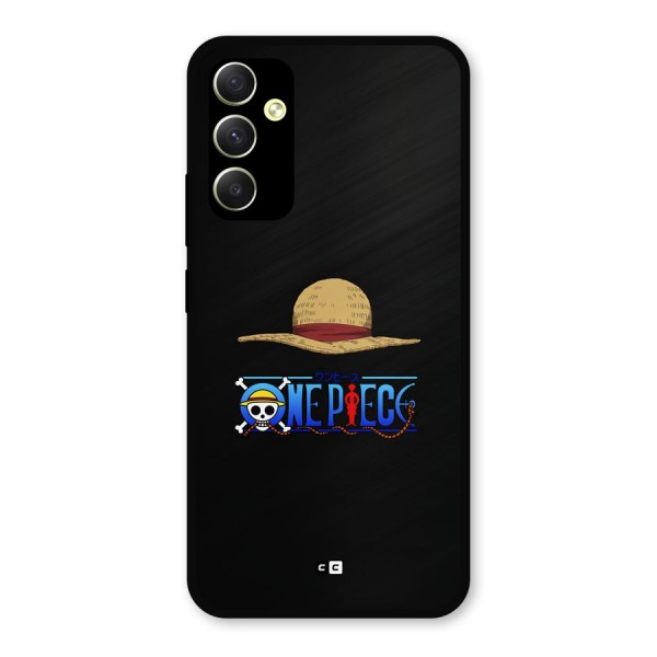 Straw Hat Metal Back Case for Galaxy A34