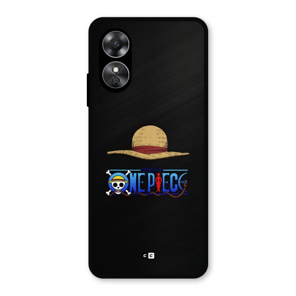 Straw Hat Metal Back Case for Oppo A17