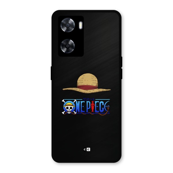 Straw Hat Metal Back Case for Oppo A57 2022