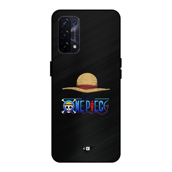 Straw Hat Metal Back Case for Oppo A74 5G