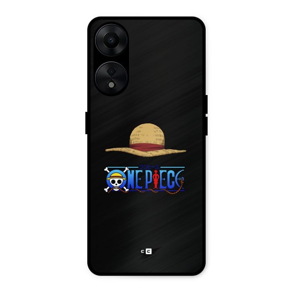 Straw Hat Metal Back Case for Oppo A78 5G