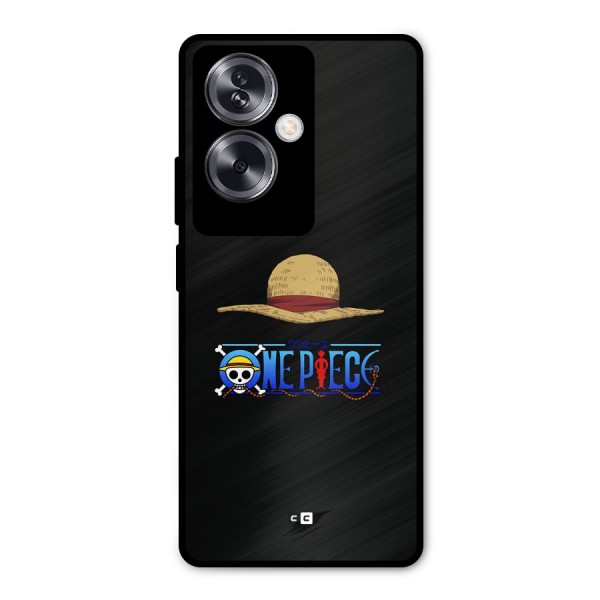 Straw Hat Metal Back Case for Oppo A79 5G