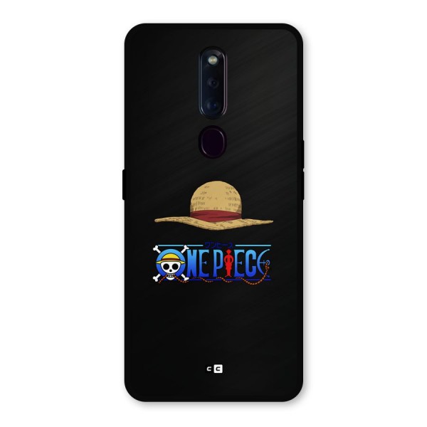 Straw Hat Metal Back Case for Oppo F11 Pro