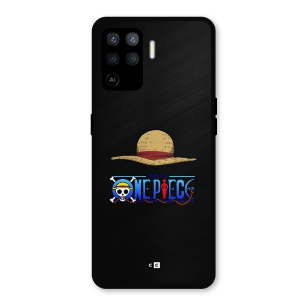 Straw Hat Metal Back Case for Oppo F19 Pro