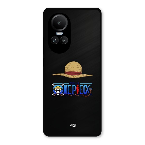 Straw Hat Metal Back Case for Oppo Reno10