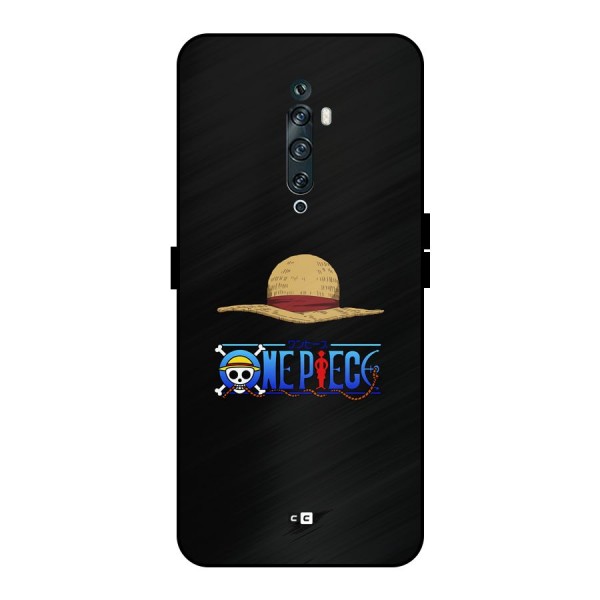 Straw Hat Metal Back Case for Oppo Reno2 F