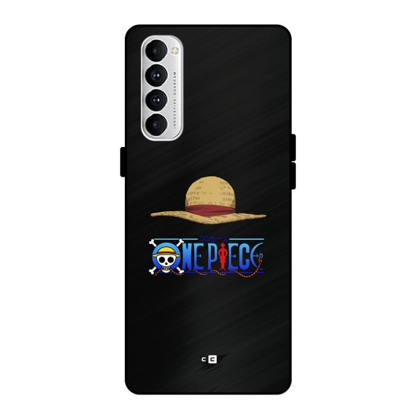 Straw Hat Metal Back Case for Oppo Reno4 Pro