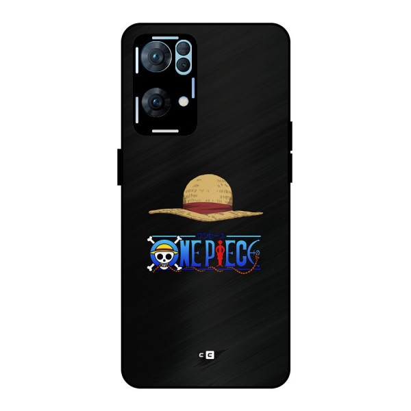 Straw Hat Metal Back Case for Oppo Reno7 Pro 5G