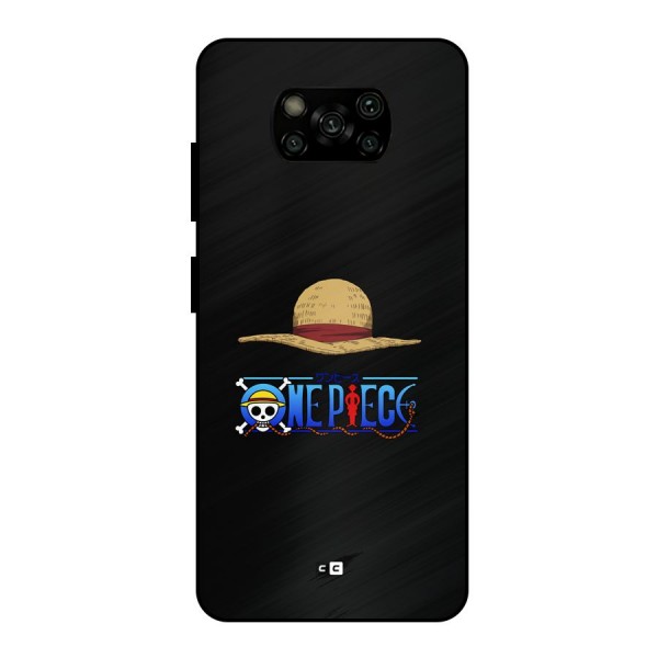 Straw Hat Metal Back Case for Poco X3