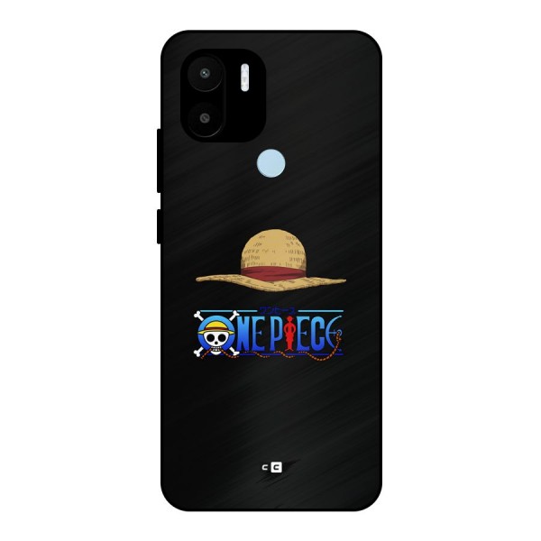Straw Hat Metal Back Case for Redmi A2 Plus
