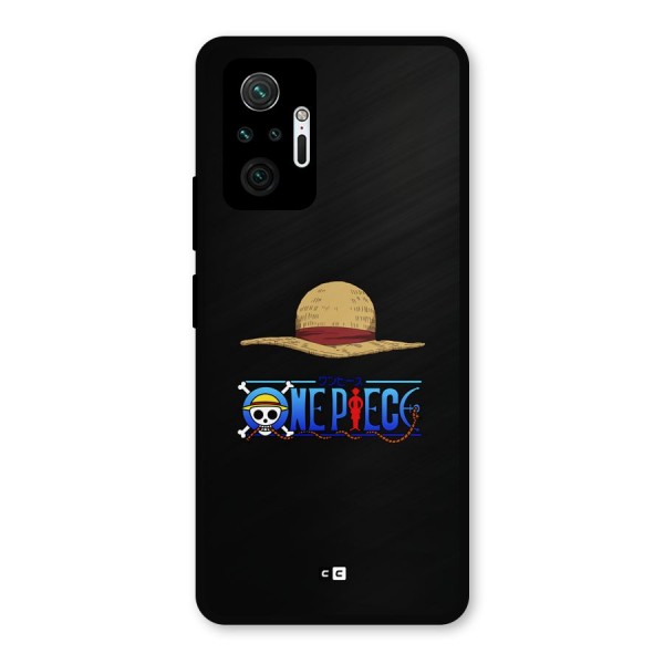 Straw Hat Metal Back Case for Redmi Note 10 Pro