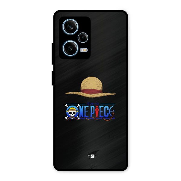 Straw Hat Metal Back Case for Redmi Note 12 Pro
