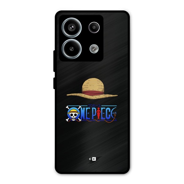 Straw Hat Metal Back Case for Redmi Note 13 Pro 5G