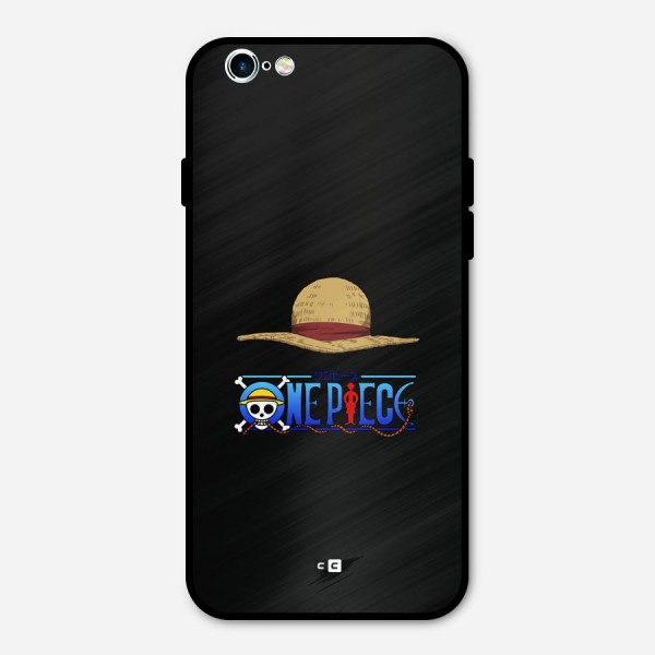 Straw Hat Metal Back Case for iPhone 6 6s